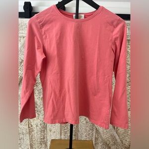 Talbots Coral Long Sleeve Round Neck Tee Size Medium